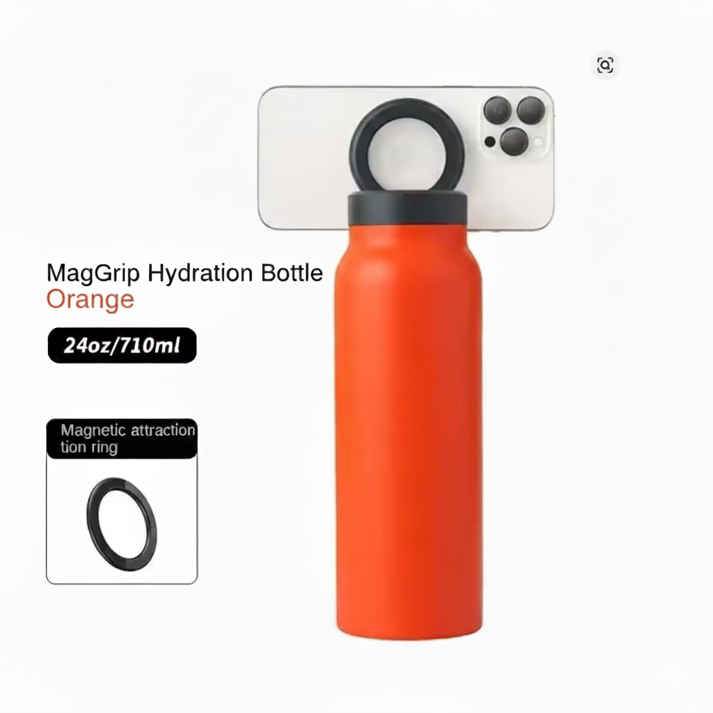 MagGrip Magnetic Phone Water Bottle