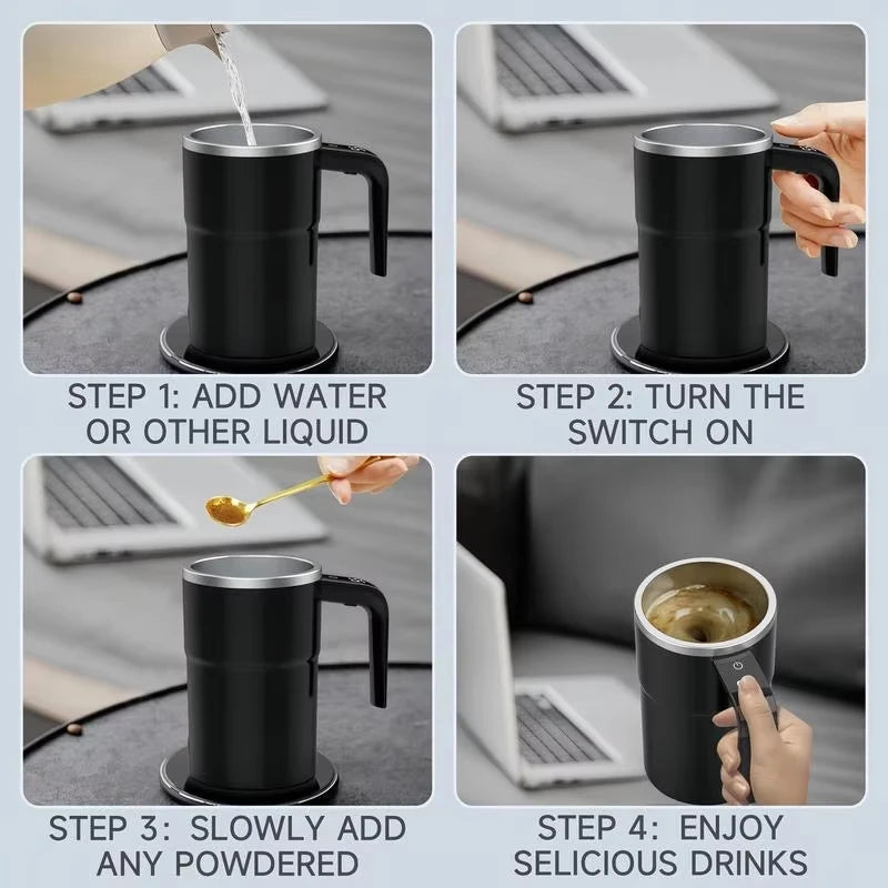 Magnetic Self-Stir Mug